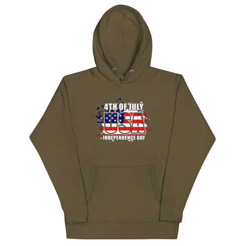 4th Of July USA Independence Day Unisex Hoodie - Mainstream Freedom