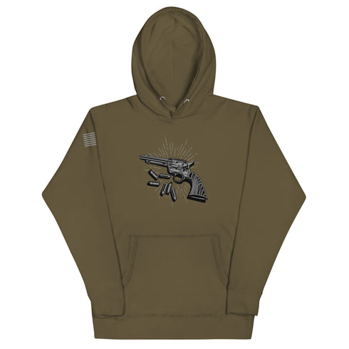 Vintage Revolver Unisex Hoodie - Mainstream Freedom