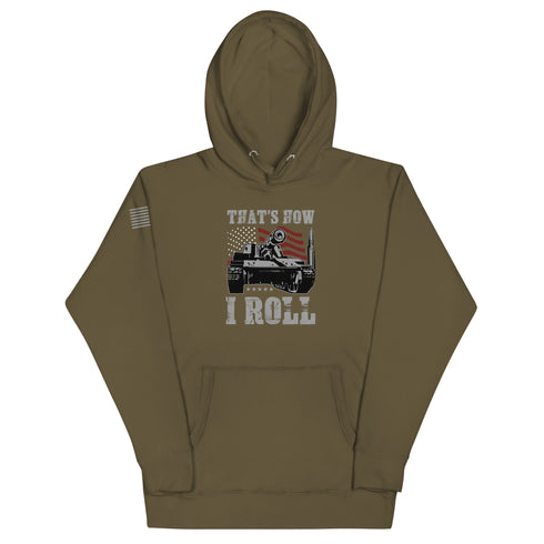 That's How I Roll, Tank Unisex Hoodie - Mainstream Freedom
