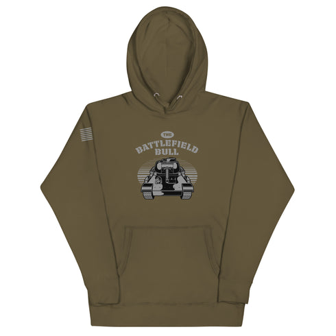 The Battlefield Bull Unisex Hoodie - Mainstream Freedom