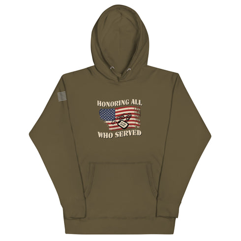 Honoring All Who Served Unisex Hoodie - Mainstream Freedom