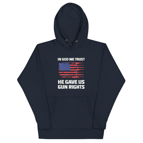 In God We Trust, He Gave Us Gun Rights Unisex Hoodie - Mainstream Freedom