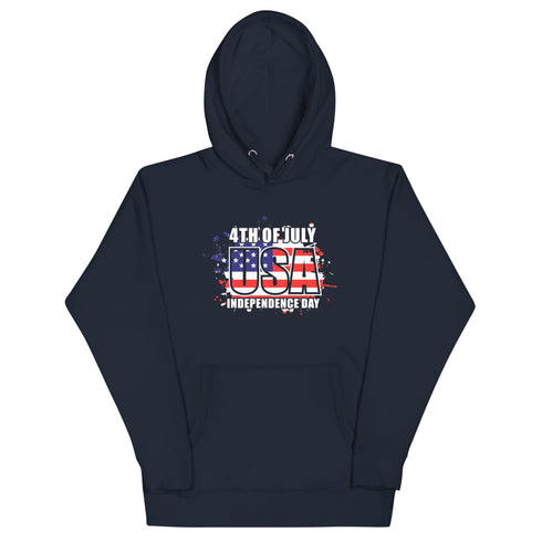 4th Of July USA Independence Day Unisex Hoodie - Mainstream Freedom