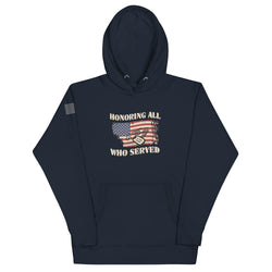 Honoring All Who Served Unisex Hoodie - Mainstream Freedom