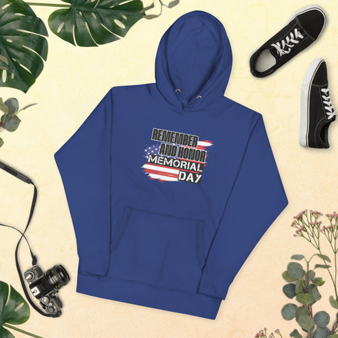 Remember and Honor Memorial Day Unisex Hoodie - Mainstream Freedom