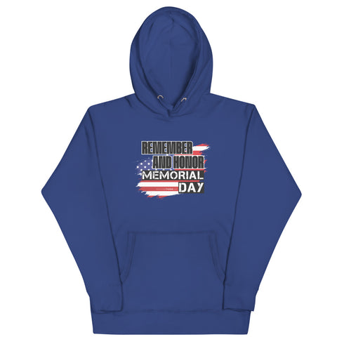 Remember and Honor Memorial Day Unisex Hoodie - Mainstream Freedom