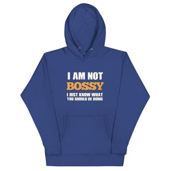 I Am Not Bossy Unisex Hoodie - Mainstream Freedom