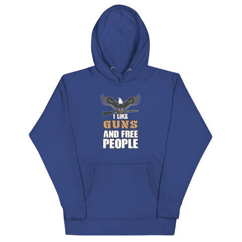 I Like Guns and Free People Unisex Hoodie - Mainstream Freedom