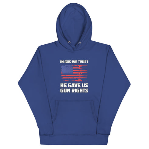 In God We Trust, He Gave Us Gun Rights Unisex Hoodie - Mainstream Freedom