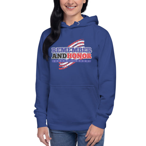 Remember And Honor Memorial Day Unisex Hoodie - Mainstream Freedom