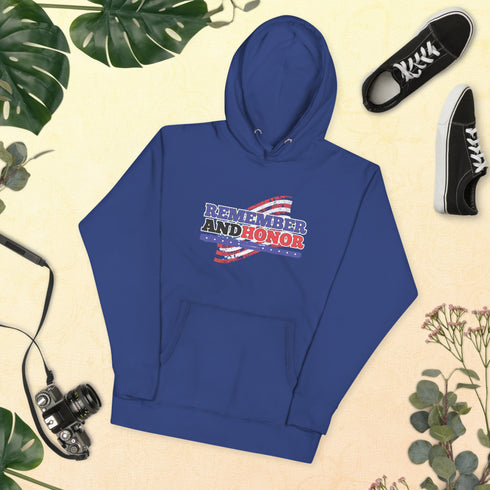 Remember And Honor Memorial Day Unisex Hoodie - Mainstream Freedom