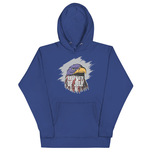 Happy 4th Of July Eagle Unisex Hoodie - Mainstream Freedom