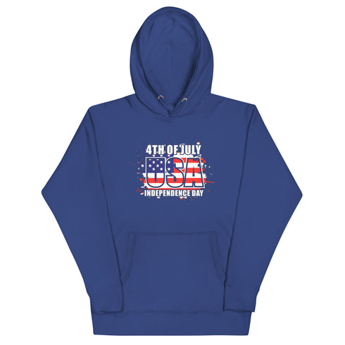 4th Of July USA Independence Day Unisex Hoodie - Mainstream Freedom