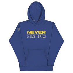 Never Give Up Unisex Hoodie - Mainstream Freedom