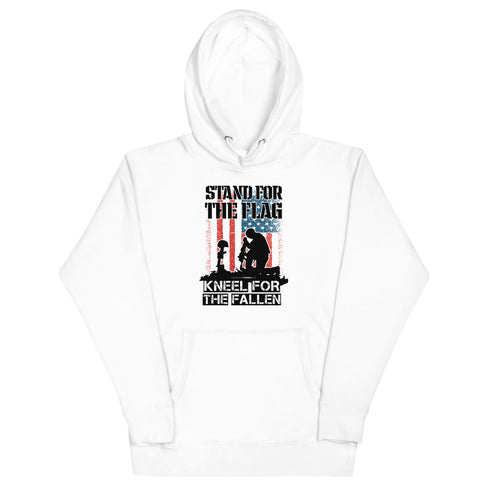 Stand For The Flag Kneel For The Fallen Unisex Hoodie - Mainstream Freedom