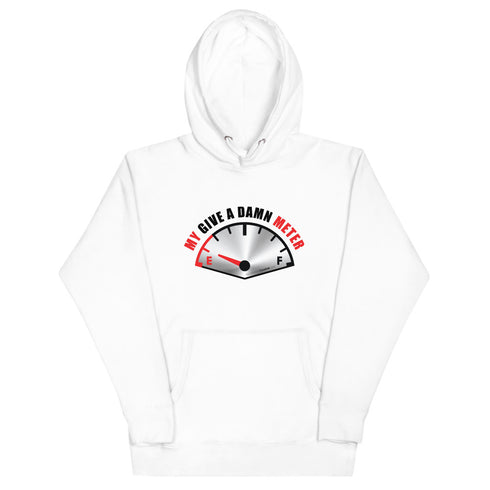My Give A Damn Meter Unisex Hoodie - Mainstream Freedom