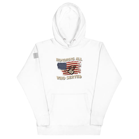 Honoring All Who Served Unisex Hoodie - Mainstream Freedom