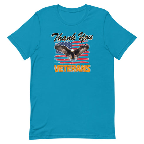 Thank You Veterans Short-sleeve unisex t-shirt - Mainstream Freedom