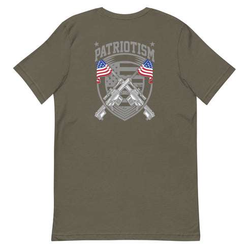 Patriotism Pro America Patriotic Graphic t-shirt (Back Design) - Mainstream Freedom