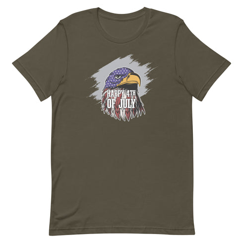 Happy 4th Of July Eagle Unisex t-shirt - Mainstream Freedom
