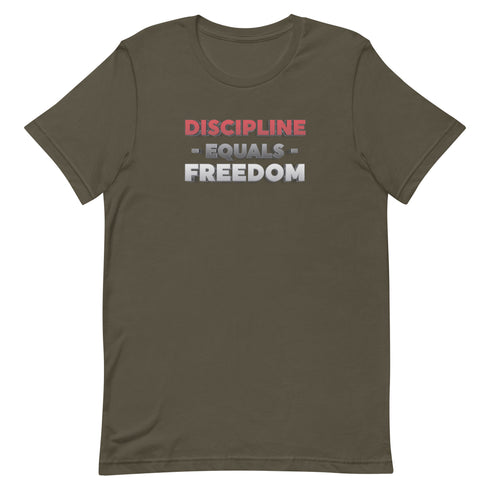 Discipline Equals Freedom Unisex t-shirt - Mainstream Freedom