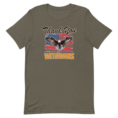 Thank You Veterans Short-sleeve unisex t-shirt - Mainstream Freedom