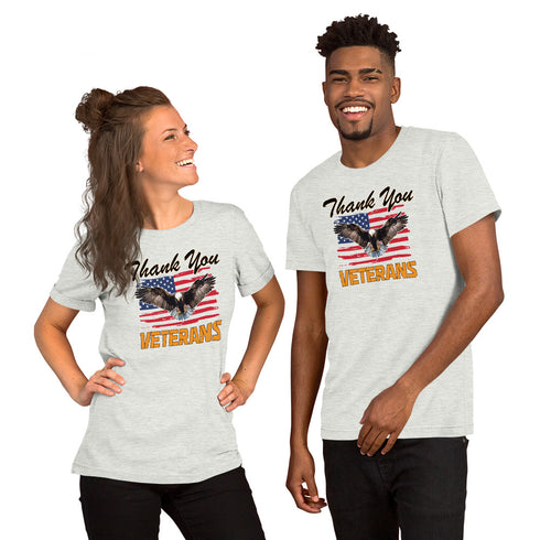 Thank You Veterans Short-sleeve unisex t-shirt - Mainstream Freedom