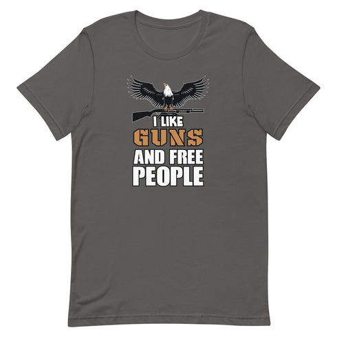 I Like Guns and Free People Short-sleeve unisex t-shirt - Mainstream Freedom