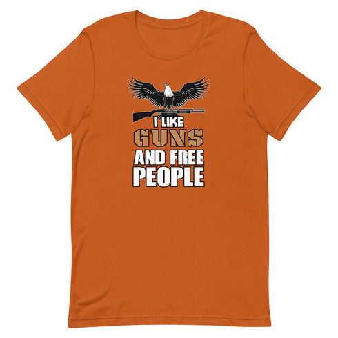 I Like Guns and Free People Short-sleeve unisex t-shirt - Mainstream Freedom