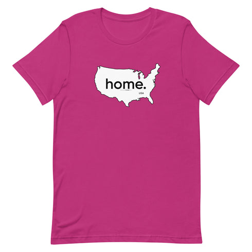 Home - On Map Of America Short-sleeve unisex t-shirt - Mainstream Freedom