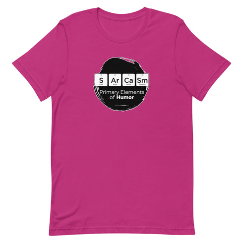 Primary Elements for Humor - Sarcasm Short-sleeve unisex t-shirt - Mainstream Freedom