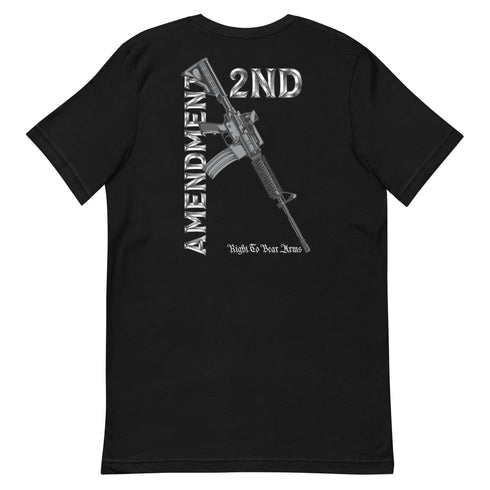 2nd Amendment Right To Bear Arms (Back) Unisex t-shirt - Mainstream Freedom