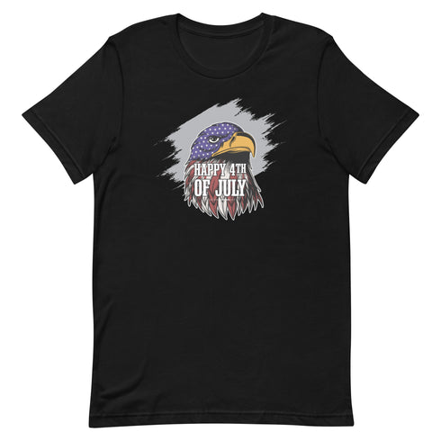 Happy 4th Of July Eagle Unisex t-shirt - Mainstream Freedom
