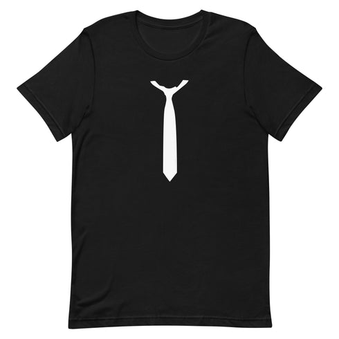 Necktie Silhouette Unisex t-shirt - Mainstream Freedom
