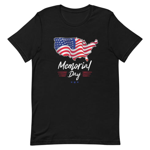Memorial Day American Flag Short-sleeve unisex t-shirt - Mainstream Freedom