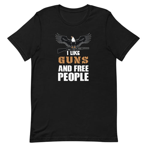 I Like Guns and Free People Short-sleeve unisex t-shirt - Mainstream Freedom