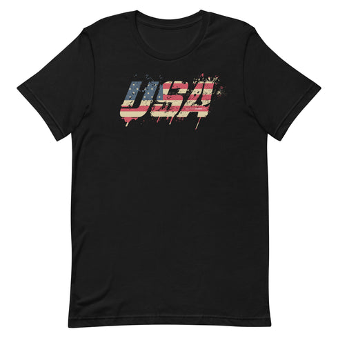 USA Grunge Unisex t-shirt - Mainstream Freedom
