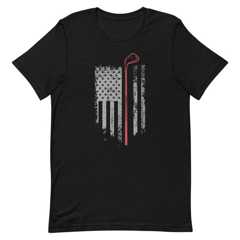Grunge American Golfer Unisex t-shirt - Mainstream Freedom