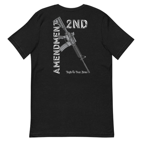 2nd Amendment Right To Bear Arms (Back) Unisex t-shirt - Mainstream Freedom