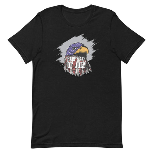 Happy 4th Of July Eagle Unisex t-shirt - Mainstream Freedom