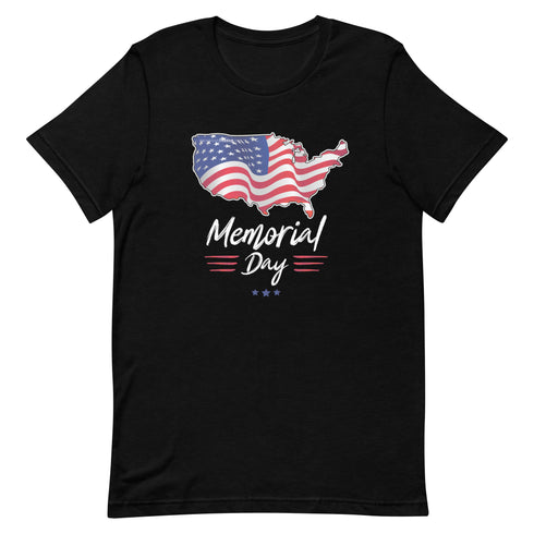 Memorial Day American Flag Short-sleeve unisex t-shirt - Mainstream Freedom