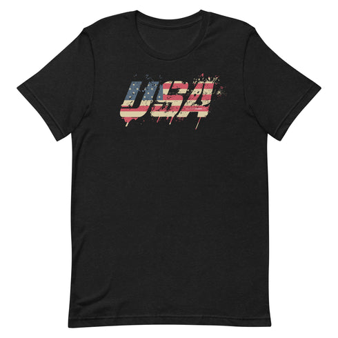 USA Grunge Unisex t-shirt - Mainstream Freedom