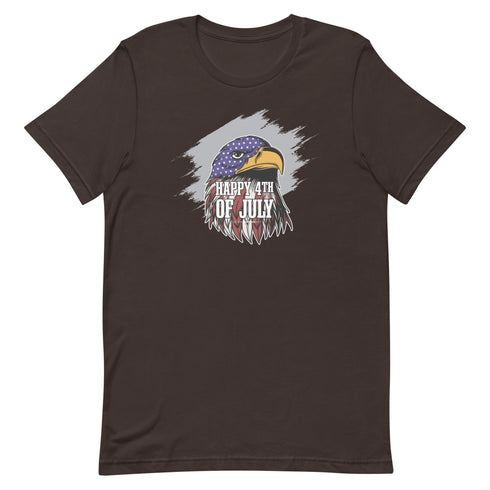 Happy 4th Of July Eagle Unisex t-shirt - Mainstream Freedom