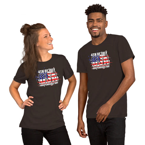 4th of July USA Independence Day Unisex t-shirt - Mainstream Freedom