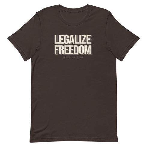 Legalize Freedom Unisex t-shirt - Mainstream Freedom