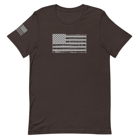 Grunge American Flag Unisex t-shirt - Mainstream Freedom