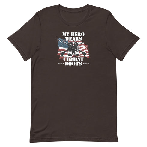 My Hero Wears Combat Boots Pro Military Patriotic t-shirt - Mainstream Freedom
