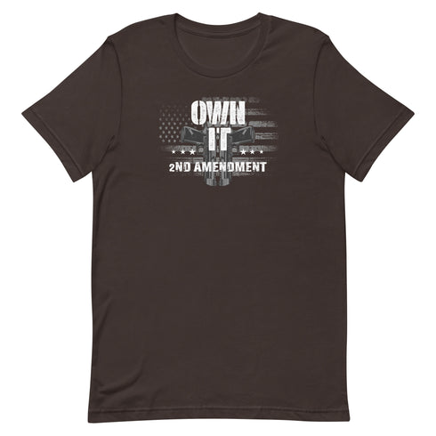 Own It 2nd Amendment Pro 2a Pro Gun rights graphic t-shirt - Mainstream Freedom