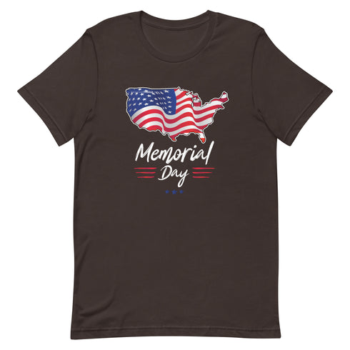 Memorial Day American Flag Short-sleeve unisex t-shirt - Mainstream Freedom