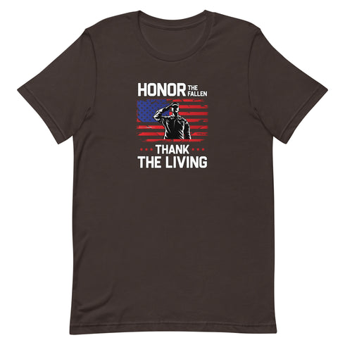 Honor The Fallen Thank The Living Memorial Day Unisex t-shirt - Mainstream Freedom